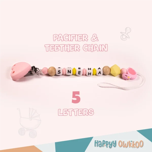 Baby Items, Silicone Products, Baby Chain, Pacifier, Teether, Chain, Pacifier Chain, Teether Chain, Wooden, Wooden Chain,