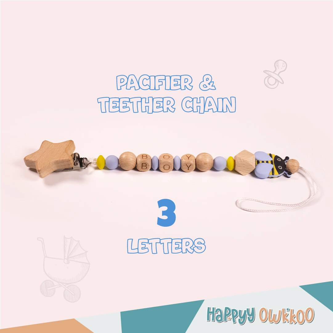 Baby Items, Silicone Products, Baby Chain, Pacifier, Teether, Chain, Pacifier Chain, Teether Chain, Wooden, Wooden Chain,